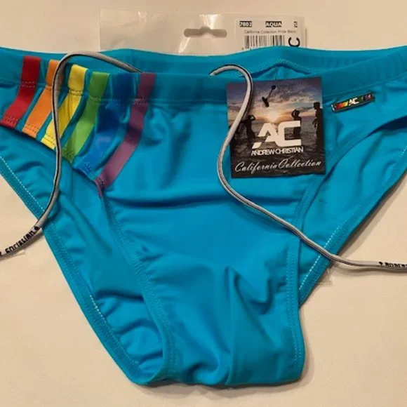 NWT - AC -  PRIDE Bikini - Aqua (802A) - Picture 5 of 9